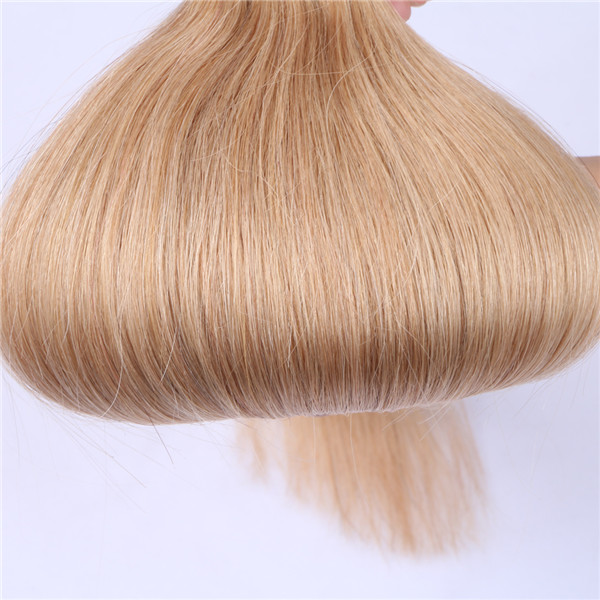 Wholesale double drawn high quality brazilian straight tape in extensions cost XS087